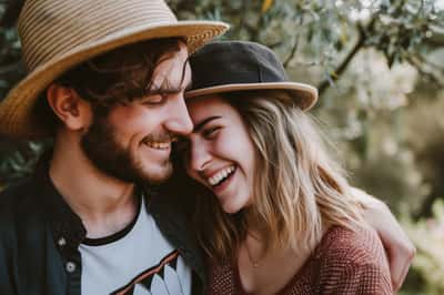Un uomo consola dolcemente una donna che sembra turbata, dimostrando empatia e comprensione.